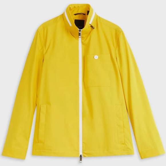 Ted Baker Barklee Rain Jacket Yellow size 6 XL NWT! - Picture 1 of 5